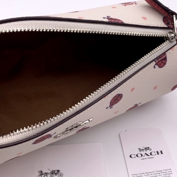 Coach Makeup Brush Holder Cosmetic Case With Ladybug Print - Picture 4 of 9